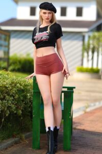 35 – Silicone 172cm 67.72 39.23kg 86.49lbs Sex Doll Bubble Butt Cute American Sex Doll AZM-S172-0017 11