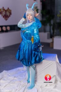 Ailin – Silicone 148cm 58.27 D-CUP 34kg 74.96lbs Sex Doll Big Booty Anime Chinese Sex Doll SHE-S148-0008 23