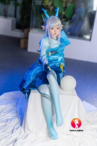 Ailin – Silicone 148cm 58.27 D-CUP 34kg 74.96lbs Sex Doll Big Booty Anime Chinese Sex Doll SHE-S148-0008 34