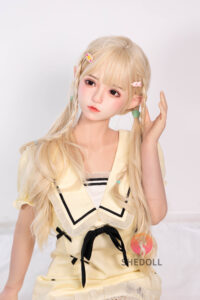 Ailin – Silicone 148cm 58.27 D-CUP 34kg 74.96lbs Sex Doll Big Booty Anime Japanese Sex Doll SHE-S148-0189 48