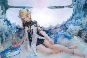 Ailin – Silicone 152cm 59.84 A-CUP 36kg 79.37lbs Sex Doll Small Breast Anime Sex Doll SHE-S152-0160 48