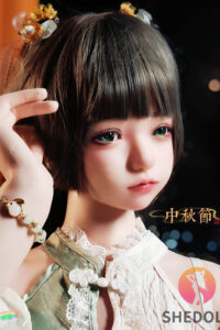 Ailin – Silicone 156cm 61.42 E-CUP 42kg 92.59lbs Sex Doll Big Booty Cute Chinese Sex Doll SHE-S156-0066 2