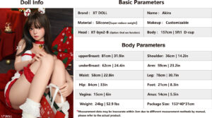 Akira – Silicone 157cm 61.81 E-CUP 26kg 57.32lbs Sex Doll Big Boobs Anime Japanese Sex Doll XTD-S157-0030 21