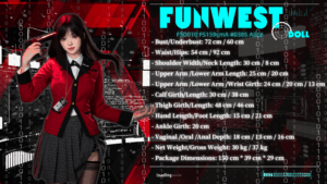 Alice – Silicone 159cm 62.6 B-CUP 34kg 74.96lbs Sex Doll Big Booty Anime Japanese Sex Doll FWD-S159-0015 82