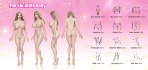 Bailey – Silicone 158cm 62.2 H-CUP 32kg 70.55lbs Sex Doll Big Boobs Anime Japanese Sex Doll BLD-S158-0002 18