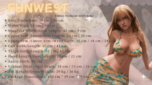 Bella – Silicone 156cm 61.42 G-CUP 34kg 74.96lbs Sex Doll Big Boobs Cute Sex Doll FWD-S156-0030 32
