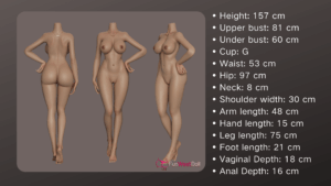 Bella – Silicone 157cm 61.81 F-CUP 39kg 85.98lbs Sex Doll Big Booty Anime Asian Sex Doll FWD-S157-0026 24
