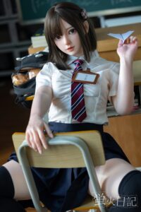 Caicaizi – Silicone 151cm 59.45 A-CUP 32.5kg 71.65lbs Sex Doll Small Breast Anime Japanese Sex Doll YHD-S151-0002 1
