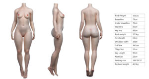 Caicaizi – Silicone 151cm 59.45 A-CUP 32.5kg 71.65lbs Sex Doll Small Breast Anime Japanese Sex Doll YHD-S151-0002 16