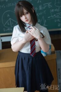 Caicaizi – Silicone 151cm 59.45 A-CUP 32.5kg 71.65lbs Sex Doll Small Breast Anime Japanese Sex Doll YHD-S151-0002 2