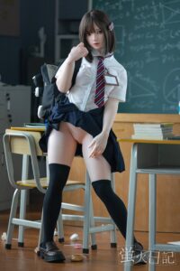 Caicaizi – Silicone 151cm 59.45 A-CUP 32.5kg 71.65lbs Sex Doll Small Breast Anime Japanese Sex Doll YHD-S151-0002 9