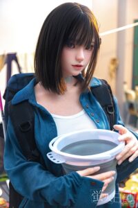 Caicaizi – Silicone 151cm 59.45 A-CUP 32.5kg 71.65lbs Sex Doll Small Breast Anime Japanese Sex Doll YHD-S151-0012 4