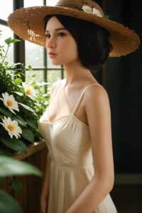 Caomaomeinv – Hybrid 158cm 62.2 A-CUP 30kg 66.14lbs Sex Doll Big Booty Cute Chinese Sex Doll LYD-M158-0034 10