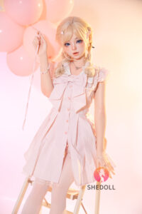Dongsheng – Silicone 152cm 59.84 A-CUP 36kg 79.37lbs Sex Doll Small Breast Anime Japanese Sex Doll SHE-S152-0179 7