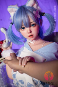 Duo Duo 2.0 – Hybrid 148cm 58.27 D-CUP 26kg 57.32lbs Sex Doll Big Booty Anime Japanese Sex Doll SHE-M148-0049 26