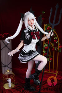 Duo Duo 2.0 – Hybrid 148cm 58.27 D-CUP 26kg 57.32lbs Sex Doll Big Booty Anime Japanese Sex Doll SHE-M148-0050 2