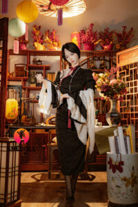 Jiangxiaoli – Silicone 156cm 61.42 E-CUP 42kg 92.59lbs Sex Doll Big Booty Cosplay Chinese Sex Doll SHE-S156-0170 29