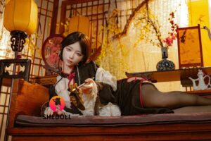 Jiangxiaoli – Silicone 156cm 61.42 E-CUP 42kg 92.59lbs Sex Doll Big Booty Cosplay Chinese Sex Doll SHE-S156-0170 40