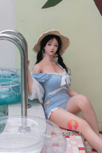 Jiangxiaowan – Silicone 165cm 64.96 G-CUP 40kg 88.18lbs Sex Doll Big Boobs Cute Japanese Sex Doll SHE-S165-0046 2