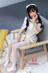 Luoxiaoyi – Silicone 148cm 58.27 D-CUP 34kg 74.96lbs Sex Doll Big Booty Anime Japanese Sex Doll SHE-S148-0002 19