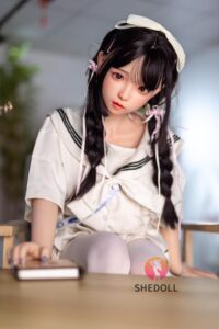 Luoxiaoyi – Silicone 148cm 58.27 D-CUP 34kg 74.96lbs Sex Doll Big Booty Anime Japanese Sex Doll SHE-S148-0002 26