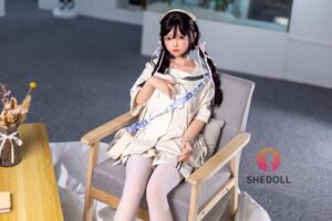Luoxiaoyi – Silicone 148cm 58.27 D-CUP 34kg 74.96lbs Sex Doll Big Booty Anime Japanese Sex Doll SHE-S148-0002 28