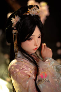 Luoxiaoyi – Silicone 148cm 58.27 D-CUP 34kg 74.96lbs Sex Doll Big Booty Cute Chinese Sex Doll SHE-S148-0059 3