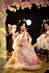 Luoxiaoyi – Silicone 148cm 58.27 D-CUP 34kg 74.96lbs Sex Doll Big Booty Cute Chinese Sex Doll SHE-S148-0059 7