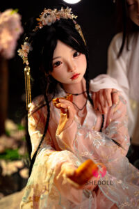 Luoxiaoyi – Silicone 148cm 58.27 D-CUP 34kg 74.96lbs Sex Doll Big Booty Cute Chinese Sex Doll SHE-S148-0059 8