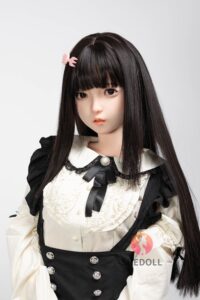 Luoxiaoyi – Silicone 152cm 59.84 A-CUP 36kg 79.37lbs Sex Doll Small Breast Anime Japanese Sex Doll SHE-S152-0158 1