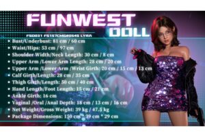 Lyra – Silicone 157cm 61.81 F-CUP 39kg 85.98lbs Sex Doll Big Booty Cosplay Sex Doll FWD-S157-0046 36