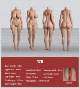 Meng – Silicone 170cm 66.93 H-CUP 43kg 94.8lbs Sex Doll Bubble Butt Anime Japanese Sex Doll DSD-S170-0052 18