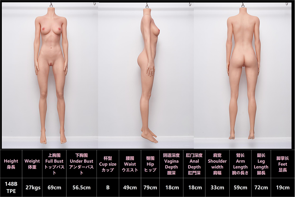 Mia - Hybrid 148cm/58.27" B-CUP 27kg/59.52lbs Sex Doll