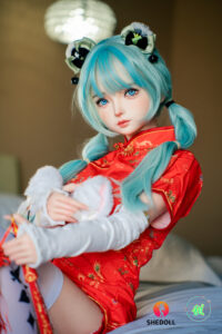 Nanxi – Silicone 156cm 61.42 E-CUP 42kg 92.59lbs Sex Doll Big Booty Anime Chinese Sex Doll SHE-S156-0100 2