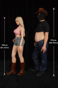 Rhea – Silicone 156cm 61.42 F-CUP 27kg 59.52lbs Sex Doll Big Booty Anime American Sex Doll CLM-S156-0088 1