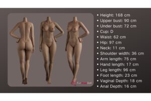 Rose – Silicone 168cm 66.14 E-CUP 43kg 94.8lbs Sex Doll Big Booty Cosplay Sex Doll FWD-S168-0045 32