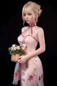 – Silicone 163cm 64.17 F-CUP 34kg 74.96lbs Sex Doll Big Booty Anime Chinese Sex Doll YND-S163-0039 2