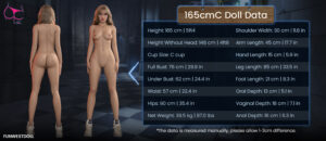 Skylar – TPE 165cm 64.96 C-CUP 39.5kg 87.08lbs Sex Doll Big Booty Cute Sex Doll FWD-T165-0005 32