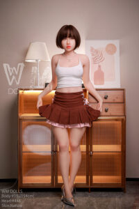 WM19 – TPE 154cm 60.63 B-CUP 37kg 81.57lbs Sex Doll Small Breast Cute Asian Sex Doll WMD-T154-0044 24