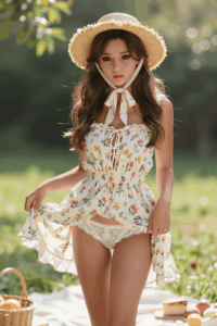 Xiaoxiong – TPE 140cm 55.12 D-CUP 24kg 52.91lbs Sex Doll Big Booty Cute Japanese Sex Doll SYD-T140-0191 5