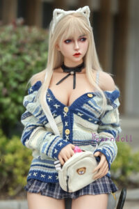 Y235 – Silicone 158cm 62.2 E-CUP 33kg 72.75lbs Sex Doll Big Boobs Anime Japanese Sex Doll YND-S158-0024 5