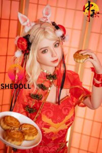 Zhenni – Silicone 148cm 58.27 D-CUP 34kg 74.96lbs Sex Doll Big Booty Anime Chinese Sex Doll SHE-S148-0064 2