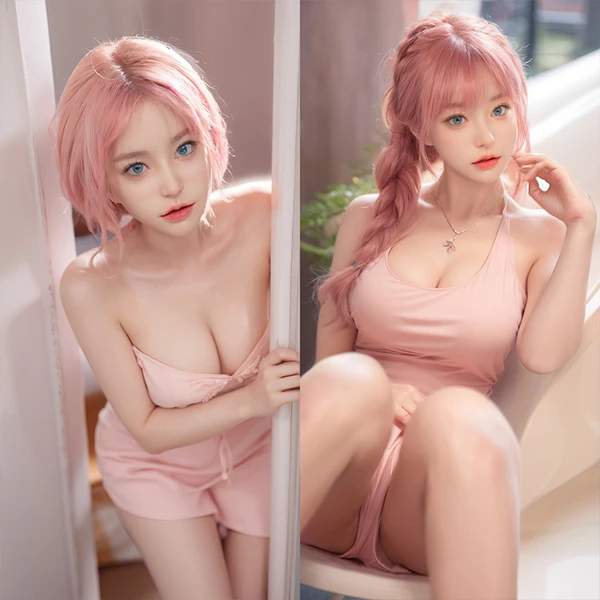 Pretty Pink Hair Sex Doll Sakura 164cm (Movable Jaw With Oral Structure)