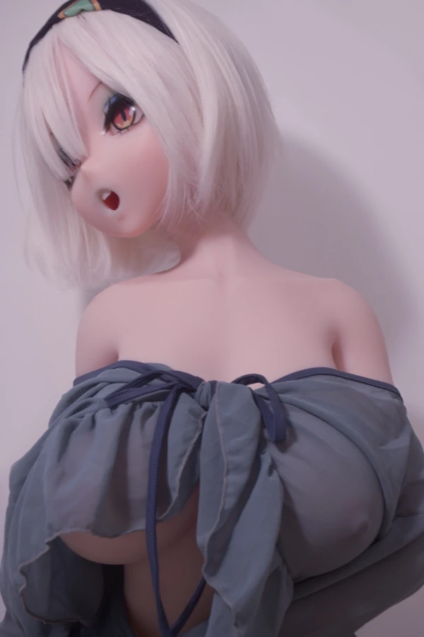 Silver Short Hair Big Breast Anime Sex Doll Sakura Tsubasa 148cm