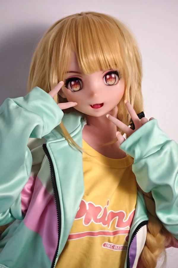 Pretty Blonde Anime Sex Doll Fujisaki Junko 148cm