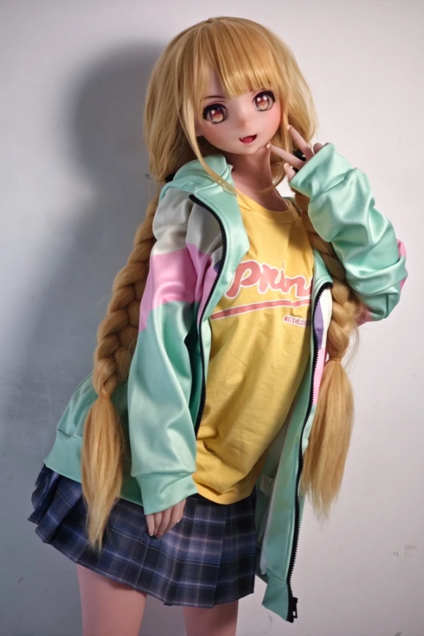 Pretty Blonde Anime Sex Doll Fujisaki Junko 148cm