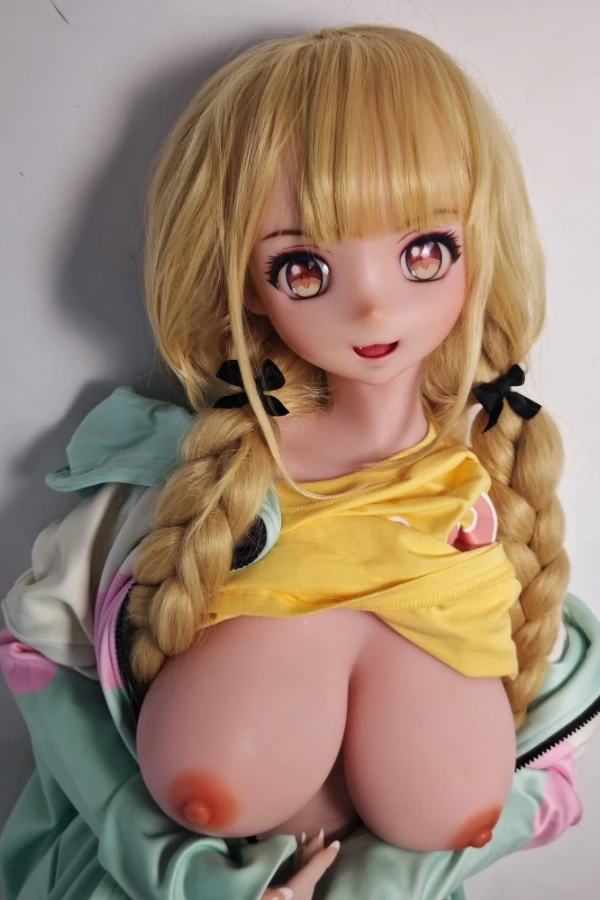 Pretty Blonde Anime Sex Doll Fujisaki Junko 148cm