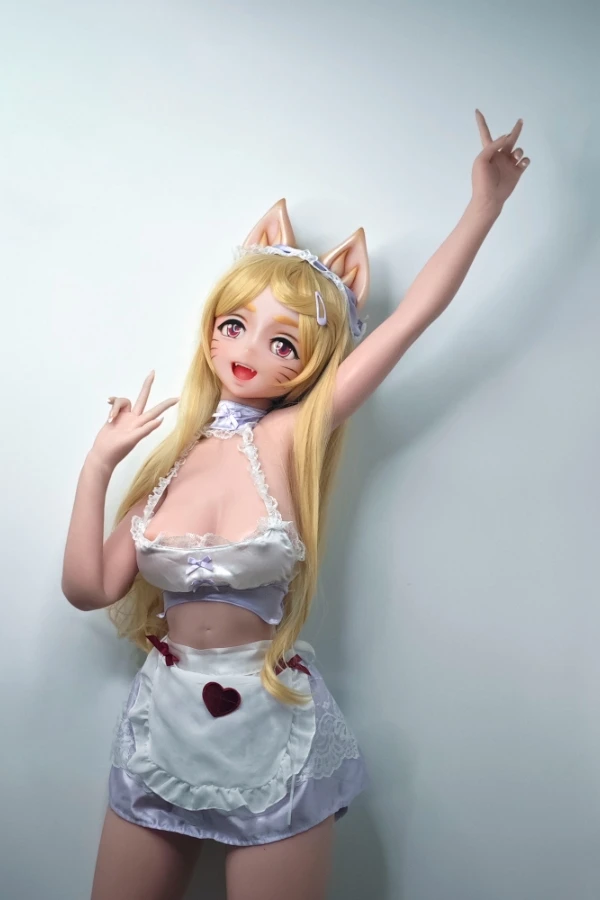 Blonde Fox Furry Sex Doll Kako Motoko 148cm