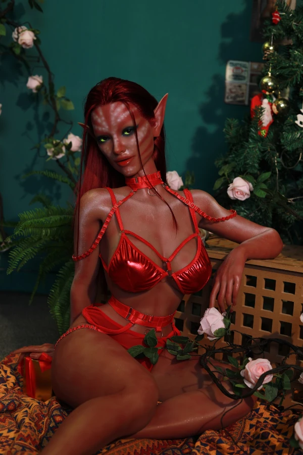 Red Hair Alien Elf Sex Doll Adele 153cm
