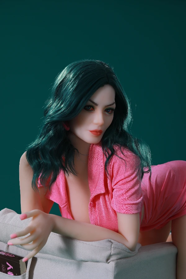 Green Hair Big Tits Busty Mom Sex Doll Chana 158cm